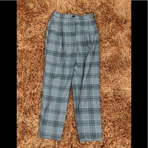💖H&M Plaid High Waisted Trousers